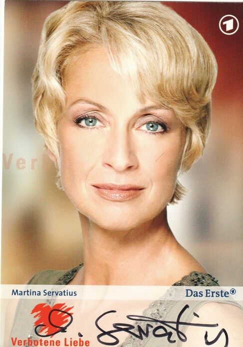 Autogramm TV | ARD | Martina SERVATIUS | 2008 "Verbotene Liebe" (Portrait Color)