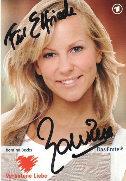 Autogramm TV | ARD | Romina BECKS | 2008 "Verbotene Liebe" (Portrait Color)