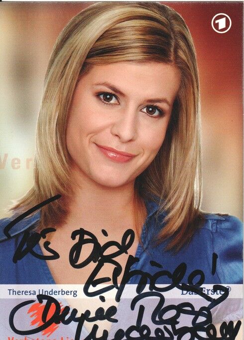 Autogramm TV | ARD | Theresa UNDERBERG | 2008 "Verbotene Liebe" (Portrait Color)
