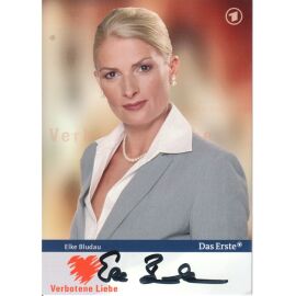 Autogramm TV | ARD | Elke BLUDAU | 2000er "Verbotene Liebe" (Portrait Color Glitsch)