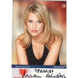 Autogramm TV | ARD | Miriam LAHNSTEIN | 2000er "Verbotene Liebe" (Portrait Color Glitsch)