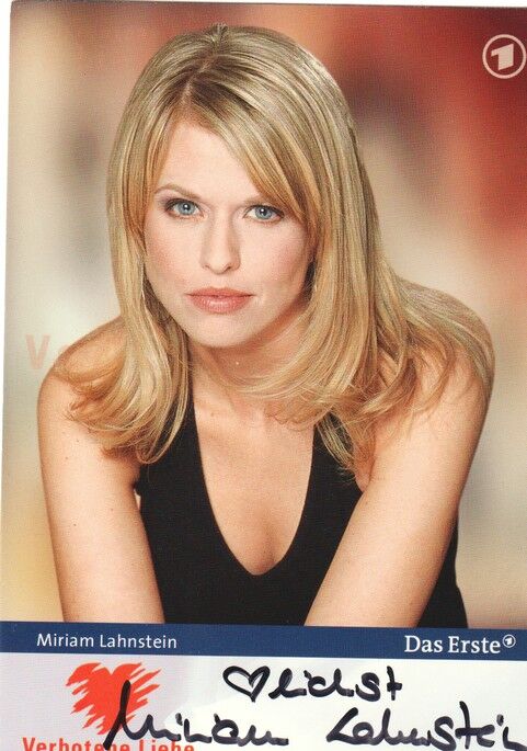Autogramm TV | ARD | Miriam LAHNSTEIN | 2000er "Verbotene Liebe" (Portrait Color Glitsch)