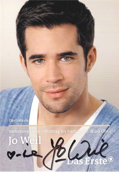 Autogramm TV | ARD | Jo WEIL | 2011 "Verbotene Liebe" (Portrait Color Glitsch)