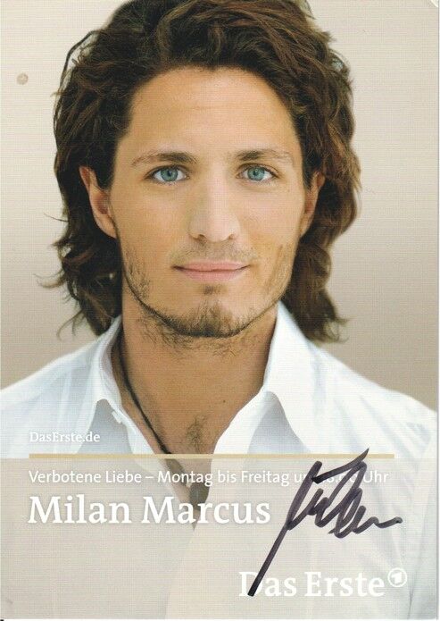 Autogramm TV | ARD | Milan MARCUS | 2011 "Verbotene Liebe" (Portrait Color Glitsch)
