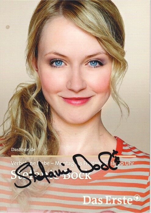 Autogramm TV | ARD | Stefanie BOCK | 2011 "Verbotene Liebe" (Portrait Color Glitsch)