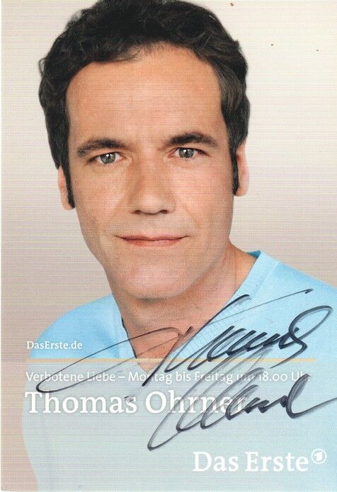 Autogramm TV | ARD | Thomas OHRNER | 2011 "Verbotene Liebe" (Portrait Color Glitsch)