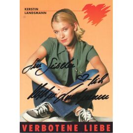 Autogramm TV | ARD | Kerstin LANDSMANN | 1990er "Verbotene Liebe" (Portrait Color Dicks)