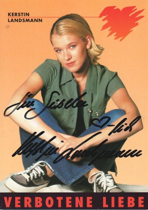 Autogramm TV | ARD | Kerstin LANDSMANN | 1990er "Verbotene Liebe" (Portrait Color Dicks)