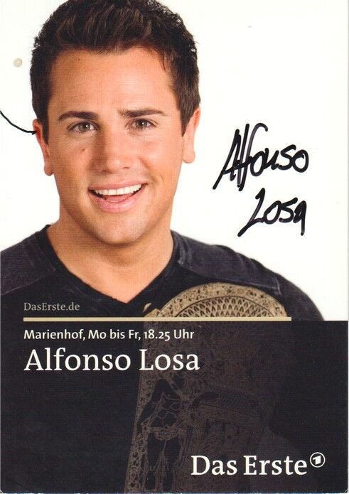 Autogramm TV | ARD | Alfonso LOSA | 2009 "Marienhof" (Portrait Color Jander)