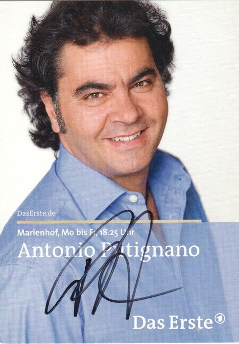 Autogramm TV | ARD | Antonio PUTIGNANO | 2009 "Marienhof" (Portrait Color Wilschewski)