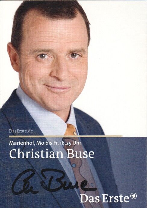 Autogramm TV | ARD | Christian BUSE | 2009 "Marienhof" (Portrait Color Wilschewski)