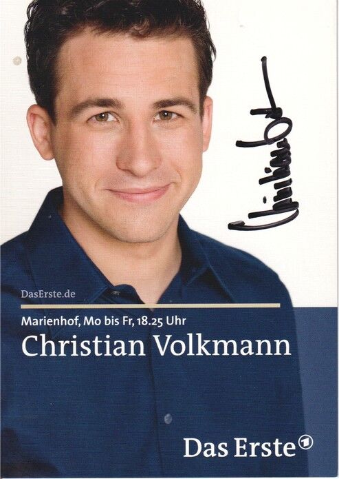 Autogramm TV | ARD | Christian VOLKMANN | 2009 "Marienhof" (Portrait Color Wilschewski)