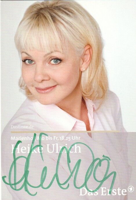 Autogramm TV | ARD | Heike ULRICH | 2009 "Marienhof" (Portrait Color Wilschewski)