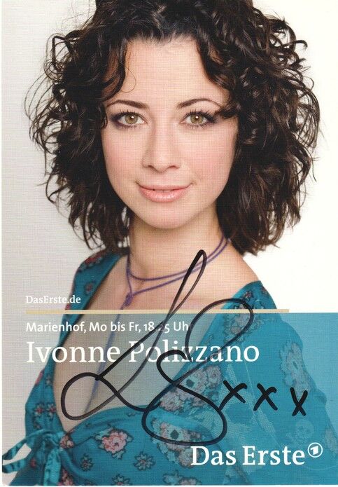 Autogramm TV | ARD | Ivonne POLIZZANO | 2009 "Marienhof" (Portrait Color Wilschewski)