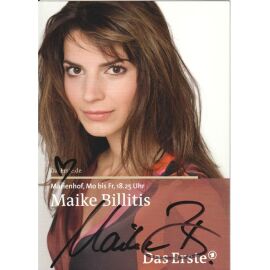 Autogramm TV | ARD | Maike BILLITIS | 2009 "Marienhof" (Portrait Color Jander)