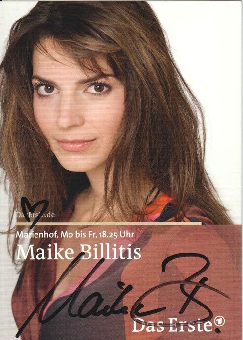 Autogramm TV | ARD | Maike BILLITIS | 2009 "Marienhof" (Portrait Color Jander)