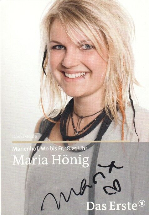 Autogramm TV | ARD | Maria HÖNIG | 2009 "Marienhof" (Portrait Color Wilschewski)