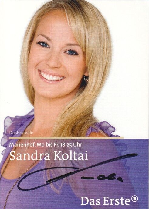 Autogramm TV | ARD | Sandra KOLTAI | 2009 "Marienhof" (Portrait Color Jander)