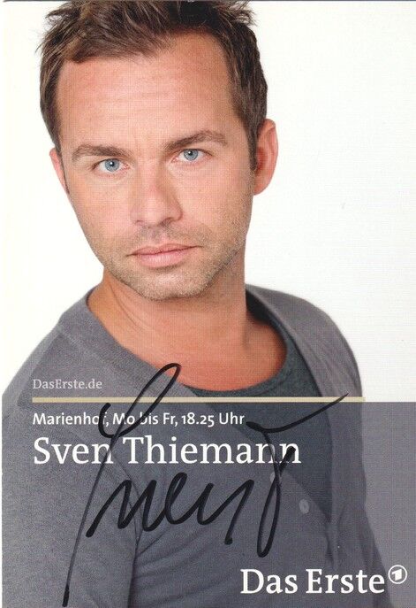 Autogramm TV | ARD | Sven THIEMANN | 2009 "Marienhof" (Portrait Color Wilschewski)
