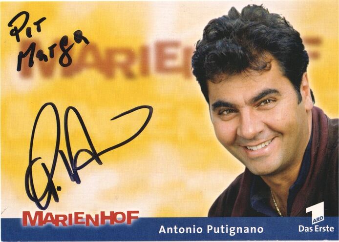 Autogramm TV | ARD | Antonio PUTIGNANO | 2000 "Marienhof" (Portrait Color Reiter)