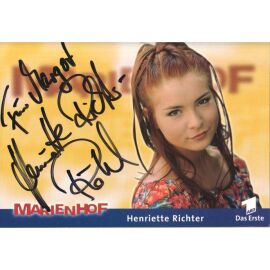 Autogramm TV | ARD | Henriette RICHTER | 2000 "Marienhof" (Portrait Color Reiter)