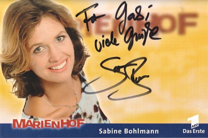 Autogramm TV | ARD | Sabine BOHLMANN | 2000 "Marienhof" (Portrait Color Reiter)