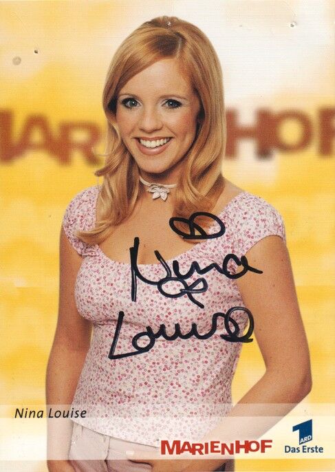 Autogramm TV | ARD | Nina LOUISE | 2000er "Marienhof" (Portrait Color Reiter)