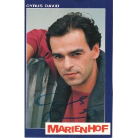 Autogramm TV | ARD | Cyrus DAVID | 1990er "Marienhof" (Portrait Color Reiter)