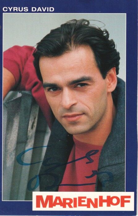 Autogramm TV | ARD | Cyrus DAVID | 1990er "Marienhof" (Portrait Color Reiter)