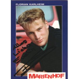 Autogramm TV | ARD | Florian KARLHEIM | 1990er "Marienhof" (Portrait Color Reiter) 2