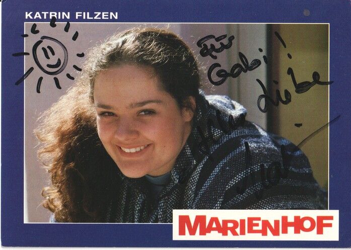 Autogramm TV | ARD | Katrin FILZEN | 1990er "Marienhof" (Portrait Color Reiter)
