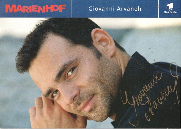 Autogramm TV | ARD | Giovanni ARVANEH | 2000er "Marienhof" (Portrait Color Reiter)