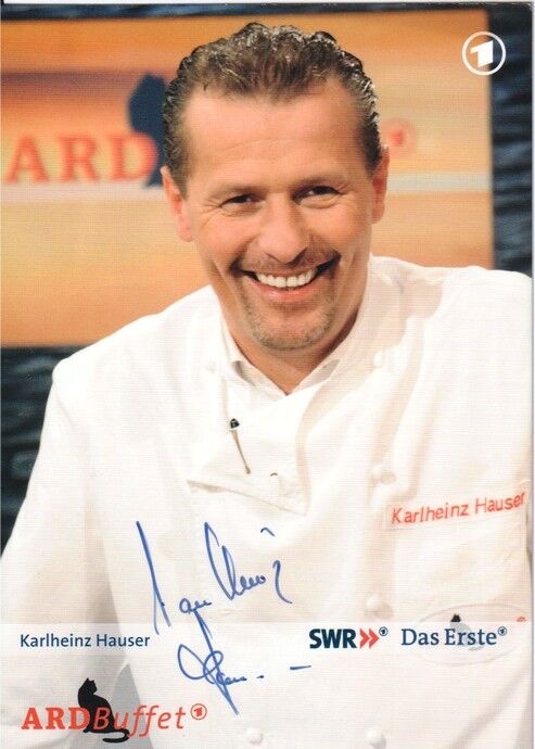 Autogramm TV | ARD | Karlheinz HAUSER | 2008 "ARD Buffet" (Portrait Color Schweigert)