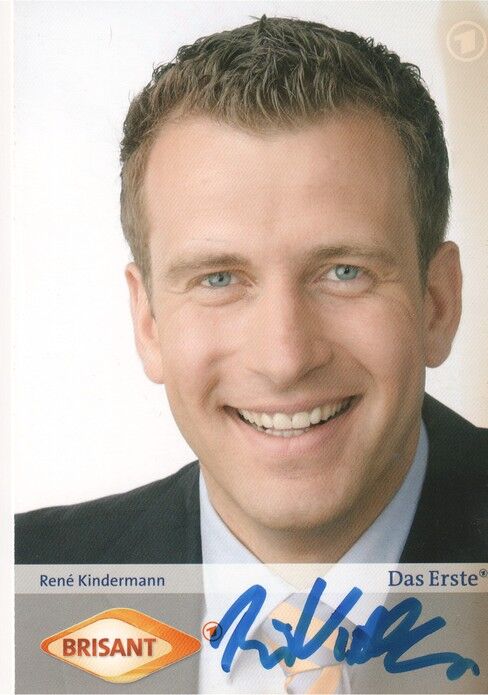 Autogramm TV | ARD | Rene KINDERMANN | 2008 "Brisant" (Portrait Color Jehnichen)