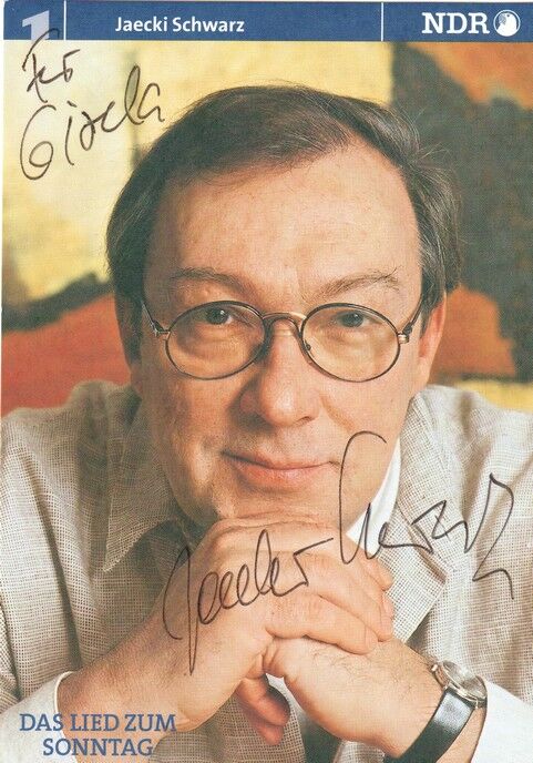 Autogramm TV | ARD | Jaecki SCHWARZ | 1998 "Lied Zum Sonntag" (Portrait Color)