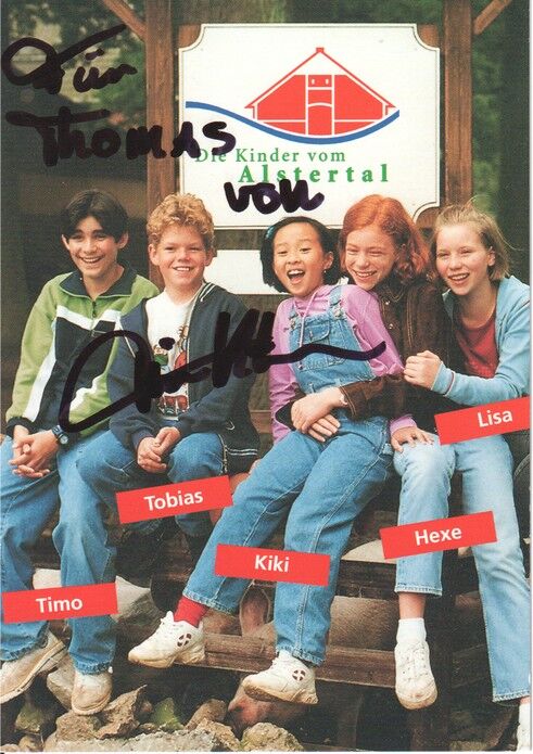 Autogramm TV | ARD | Tim KÜCHLER | 1998 "Kinder Vom Alstertal" (Gruppenbild Color)