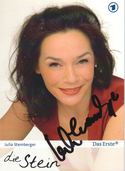 Autogramm TV | ARD | Julia STEMBERGER | 2000er "Die Stein" (Portrait Color Kowalski)