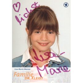 Autogramm TV | ARD | Lisa-Marie WERNER | 2010er "Familie Dr. Kleist" (Portrait Color Kowalski)
