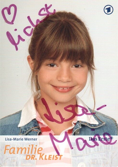 Autogramm TV | ARD | Lisa-Marie WERNER | 2010er "Familie Dr. Kleist" (Portrait Color Kowalski)