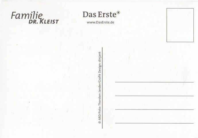 Autogramm TV | ARD | Uta SCHORN | 2010er "Familie Dr. Kleist" (Portrait Color Jander)
