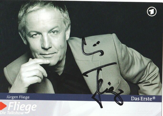 Autogramm TV | ARD | Jürgen FLIEGE | 2000er "Fliege" (Portrait SW Doster)