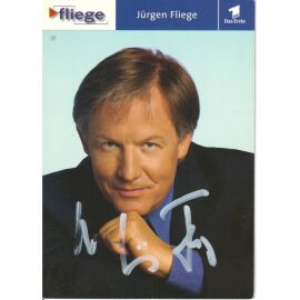 Autogramm TV | ARD | Jürgen FLIEGE | 2000er "Fliege" (Portrait Color Hengstenberg)
