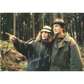 Autogramm TV | ARD | Michaela MAY | 1990er "Forsthaus Falkenau" (Filmszene Color mit Wolff)