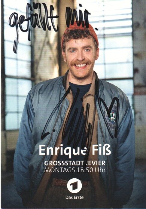 Autogramm TV | ARD | Enrique FISS | 2020er "Grossstadtrevier" (Portrait Color Jander)