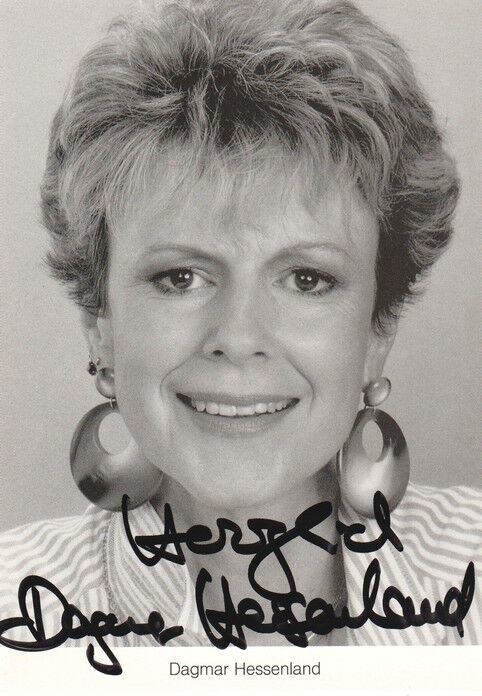 Autogramm Schauspieler | Dagmar HESSENLAND | 1990er (Portrait SW Seip)