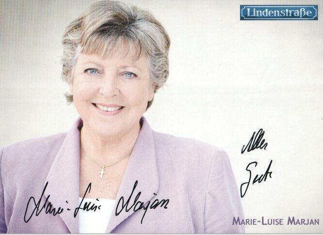 Autogramm TV | ARD | Marie-Luise MARJAN | 2010er "Lindenstrasse" (Portrait Color Mahner)