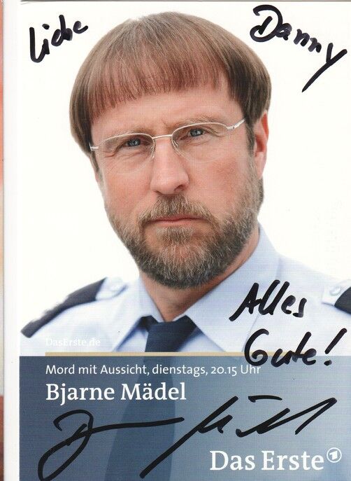 Autogramm TV | ARD | Bjarne MÄDEL | 2010er "Mord Mit Aussicht" (Portrait Color Böhme)