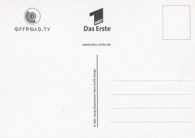 Autogramm TV | ARD | Gerit KLING | 2000er Offroad" (Portrait Color Brackmann)