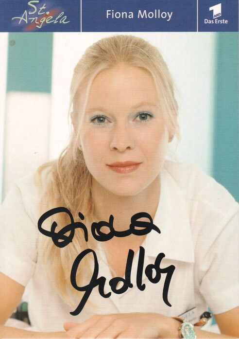 Autogramm TV | ARD | Fiona MOLLOY | 2000er "St. Angela" (Portrait Color Jander)