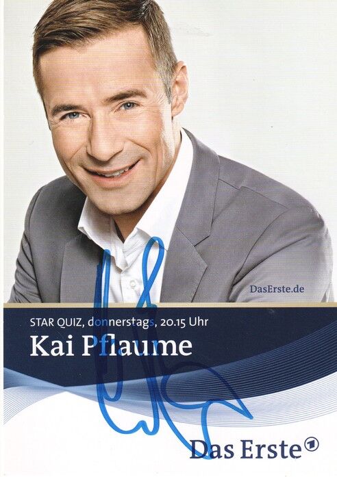 Autogramm TV | ARD | Kai PFLAUME | 2010er "Star Quiz" (Portrait Color Wartenberg)